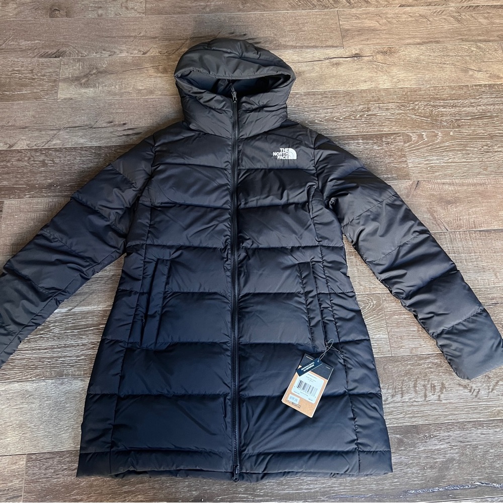the north face women's Gotham Parka asphalt gray NF0A874JGIS